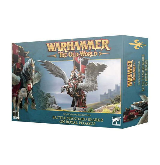 Kob: Battle Standard On Royal Pegasus – Warhammer miniature – Tabletop Dominion
