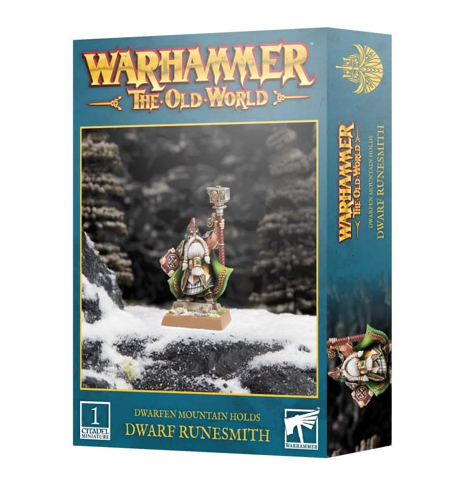 Dwarfen Mountain Holds: Dwarf Runesmith – Warhammer miniature – Tabletop Dominion