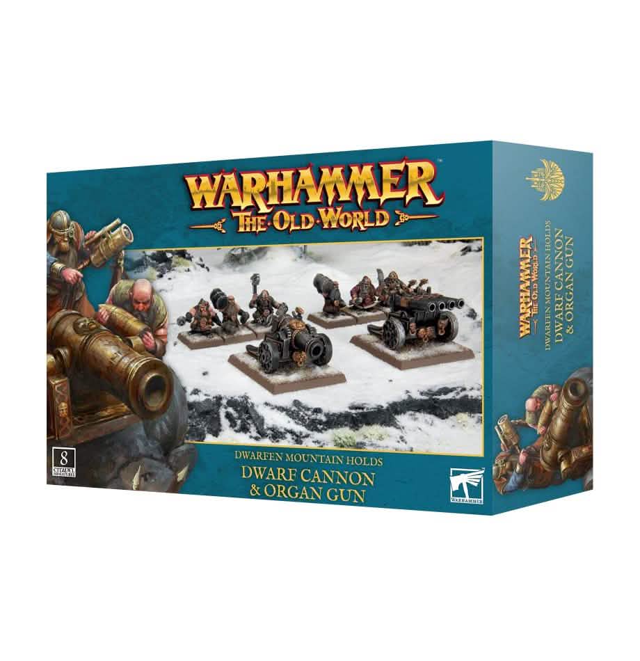 Dwarfen M/Holds: Dwarf Cannon & Organ Gun – Warhammer miniature – Tabletop Dominion
