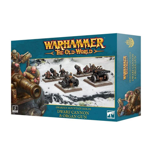 Dwarfen M/Holds: Dwarf Cannon & Organ Gun – Warhammer miniature – Tabletop Dominion