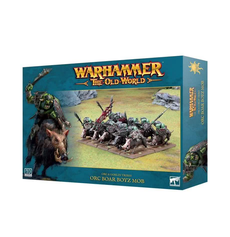 Orc & Goblin Tribes: Orc Boar Boyz Mob – Warhammer miniature – Tabletop Dominion