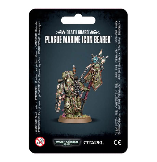 Death Guard: Plague Marine Icon Bearer – Warhammer miniature – Tabletop Dominion