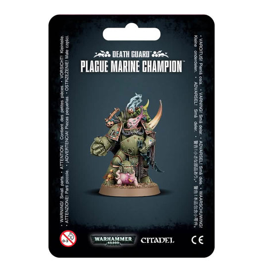 Death Guard: Plague Marine Champion – Warhammer miniature – Tabletop Dominion