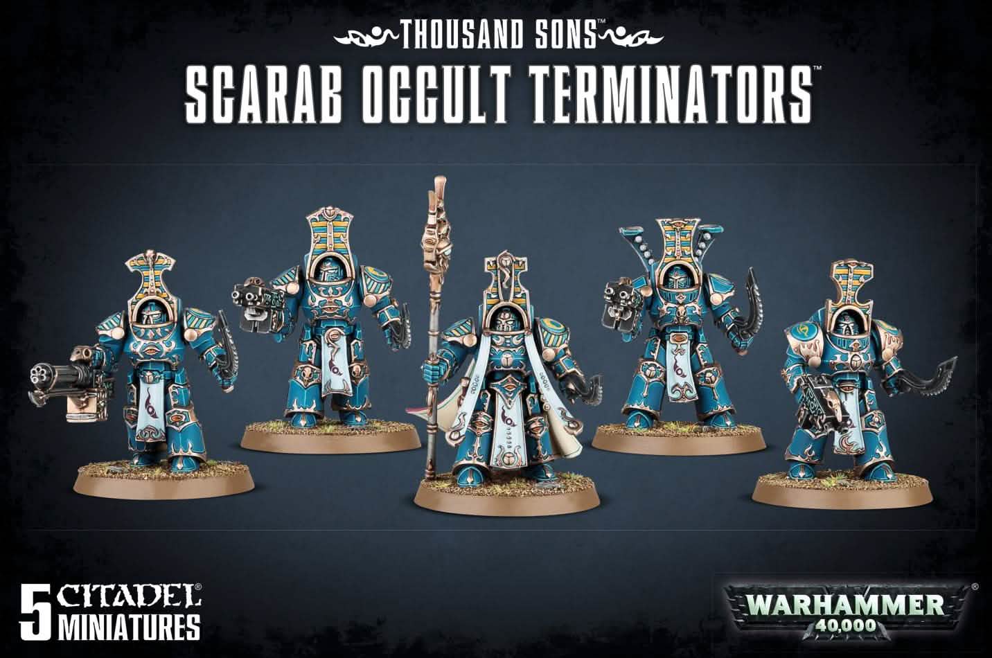 Thousand Sons Scarab Occult Terminators – Warhammer miniature – Tabletop Dominion