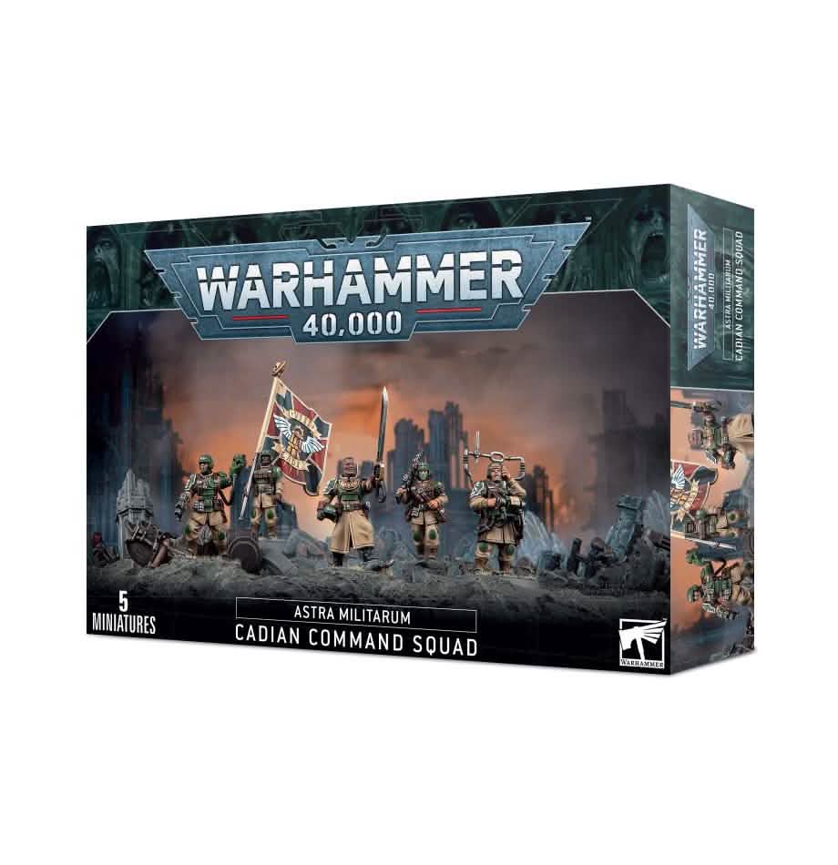Astra Militarum: Cadian Command Squad – Warhammer miniature – Tabletop Dominion