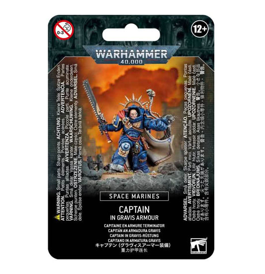 Generic: Space Marines Captain In Gravis Armour – Warhammer miniature – Tabletop Dominion
