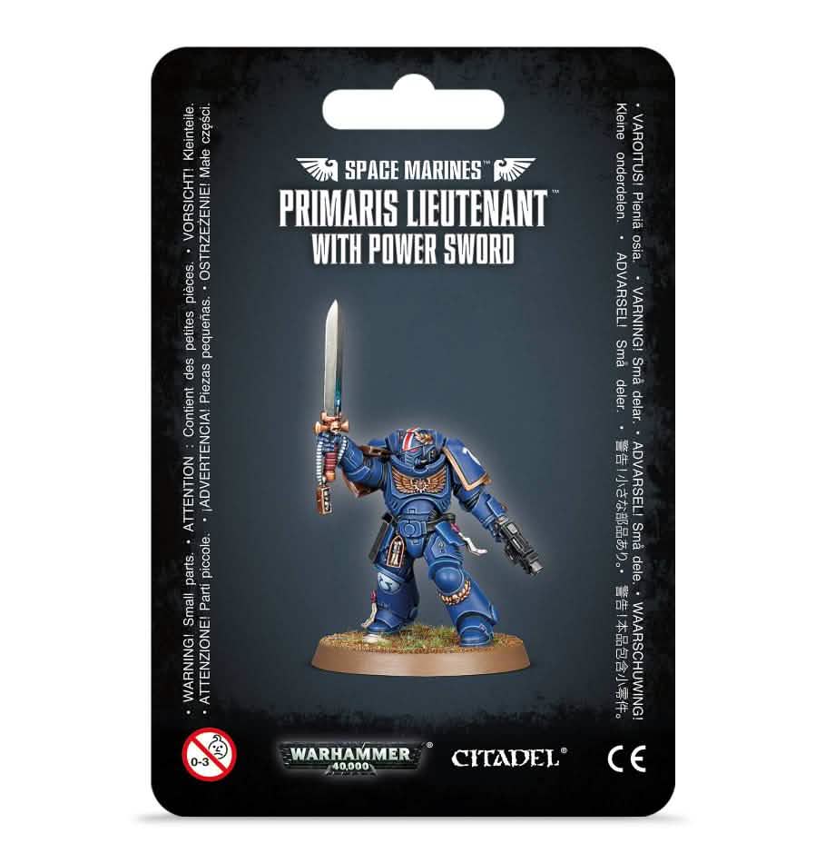 Generic: S/M Primaris Lieutenant With Power Sword – Warhammer miniature – Tabletop Dominion