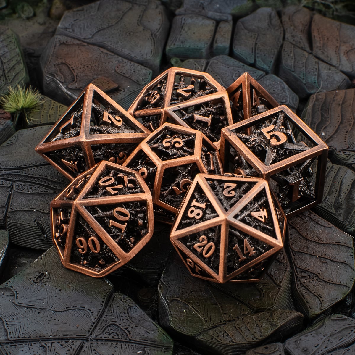 Sword Hollow Metal Dice Set