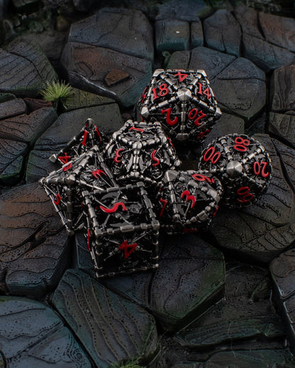 Warrior Hollow Metal Dice