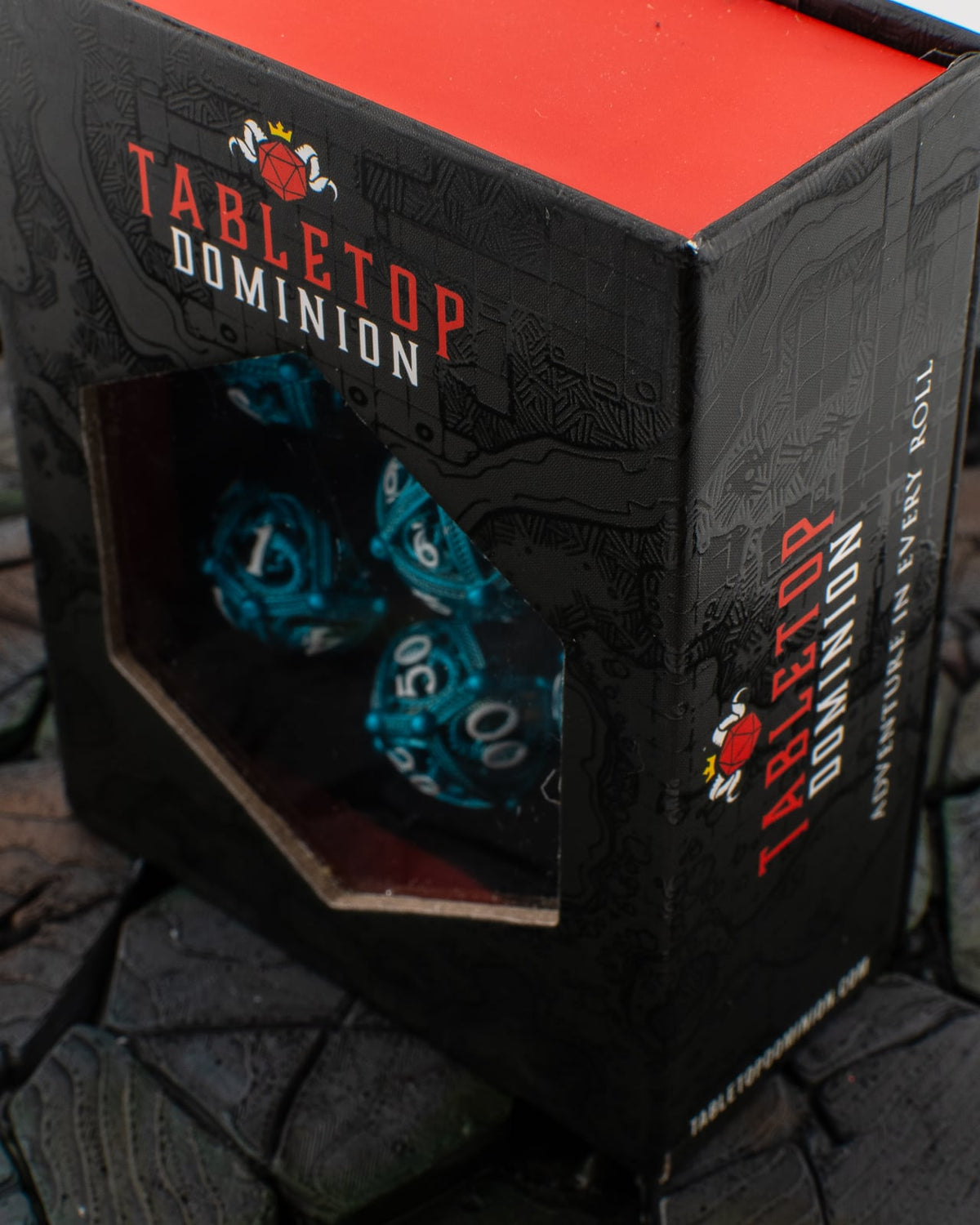 Round Dragon Metal Dice Set