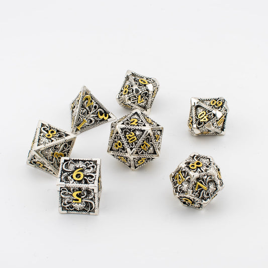 Hollow Octopus Metal Dice Set