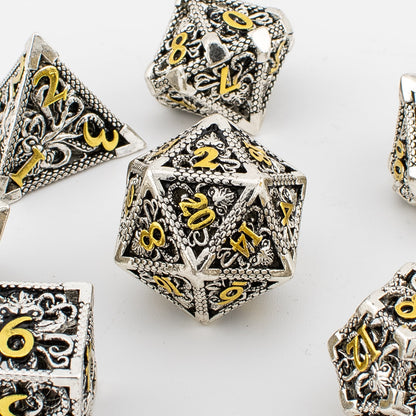 Hollow Octopus Metal Dice Set