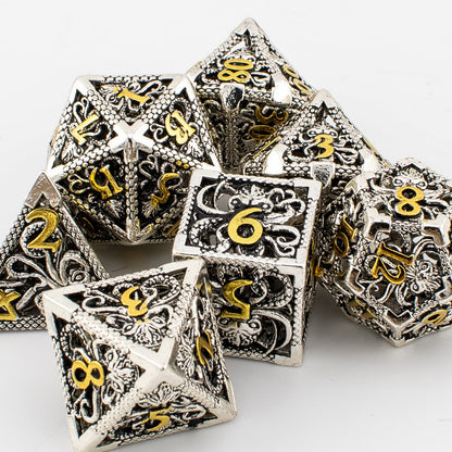 Hollow Octopus Metal Dice Set