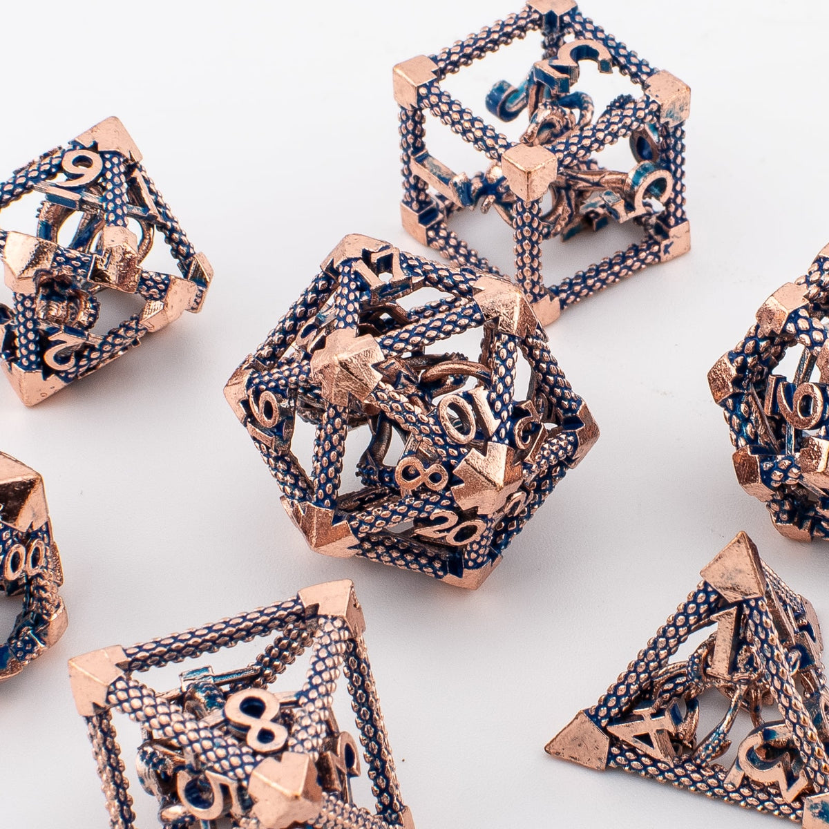 Hollow Octopus Cthulhu Metal Dice