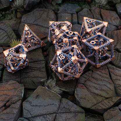 Hollow Octopus Cthulhu Metal Dice