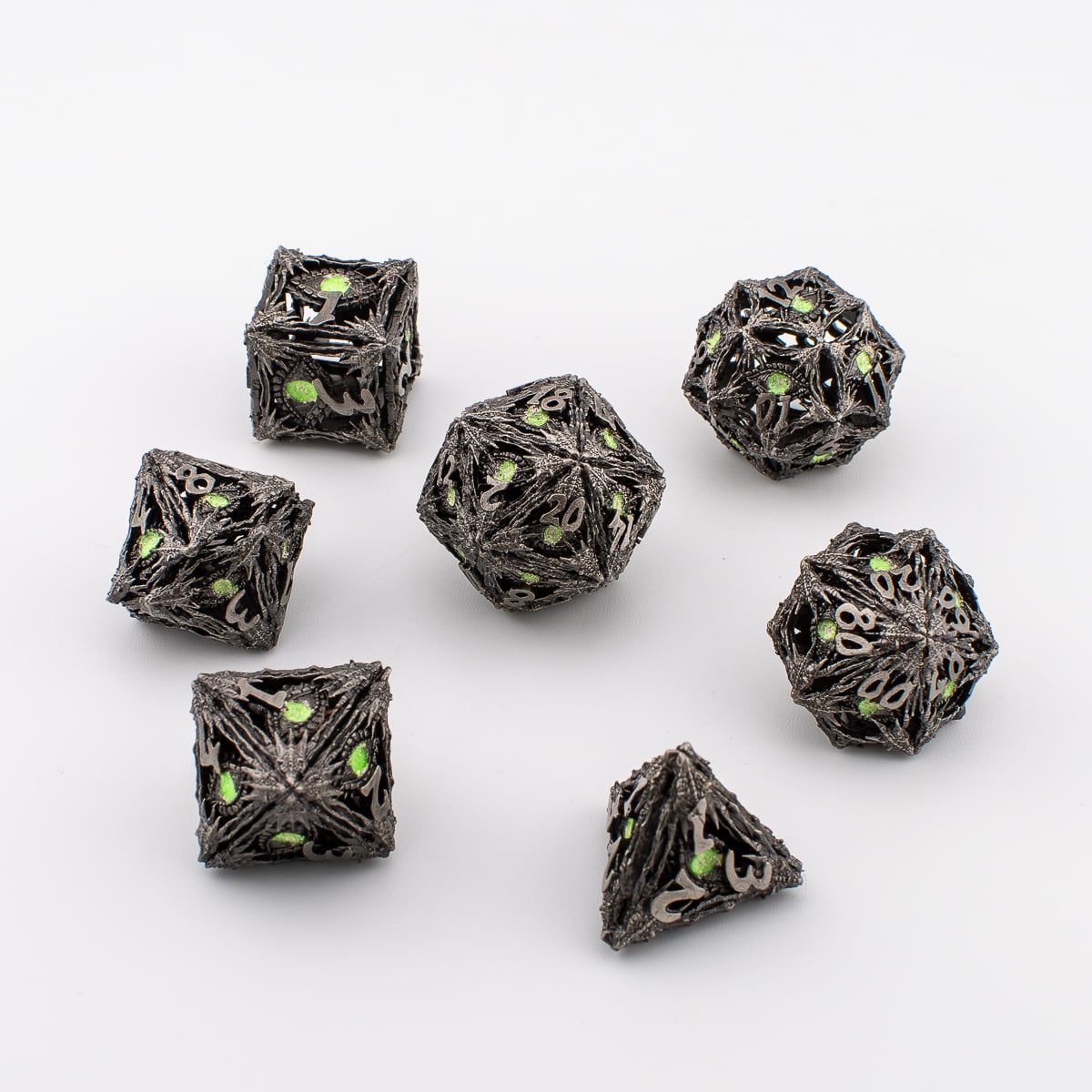 Dragon Eye Hollow Metal Dice Set
