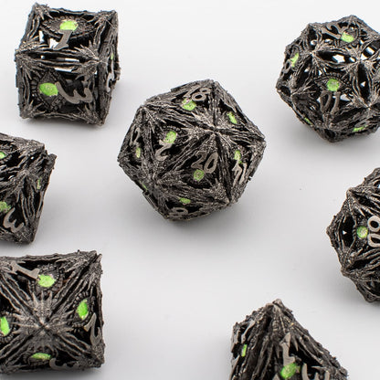 Dragon Eye Hollow Metal Dice Set