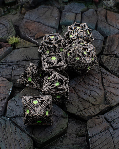 Dragon Eye Hollow Metal Dice Set