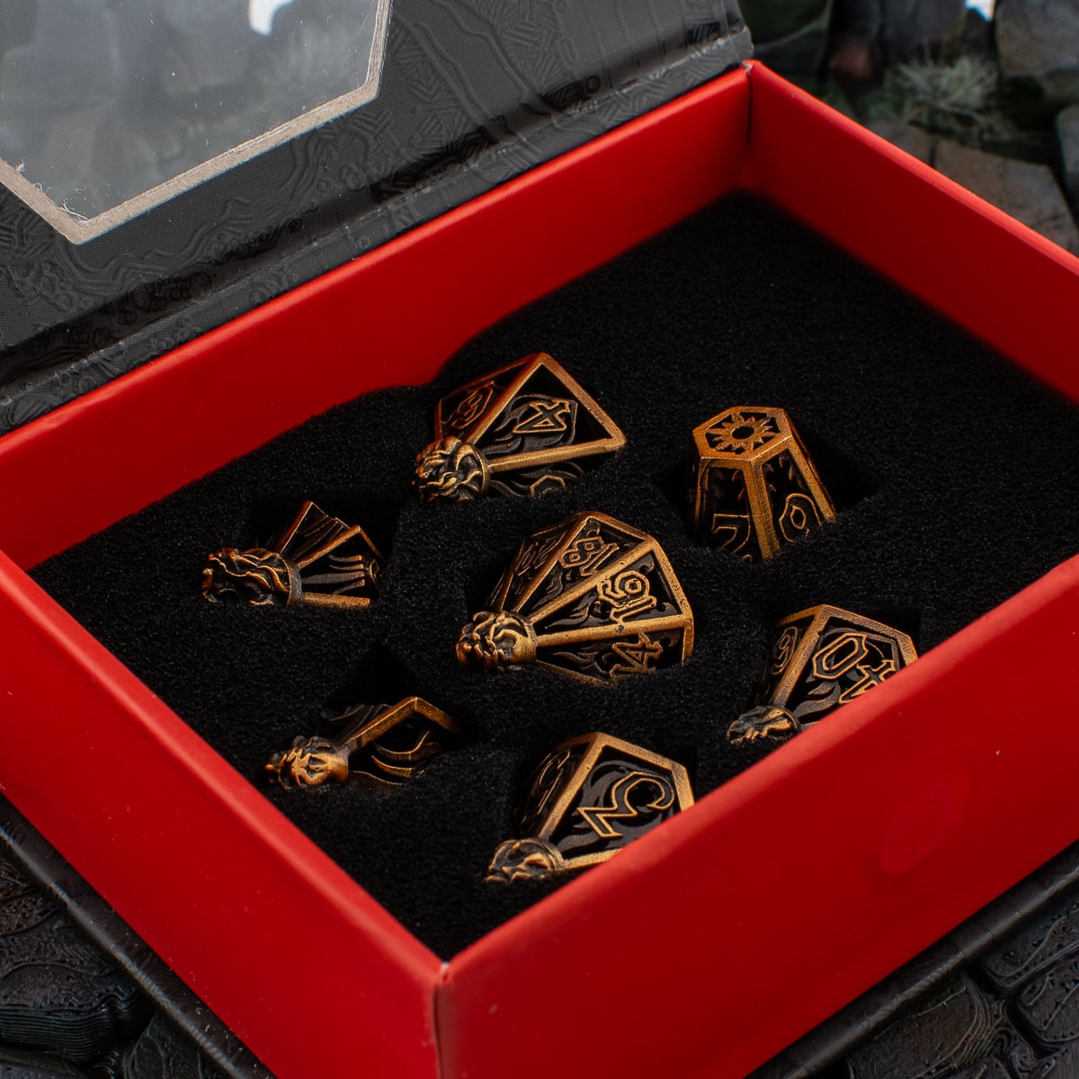 Hollow Spark Bottle Metal Dice
