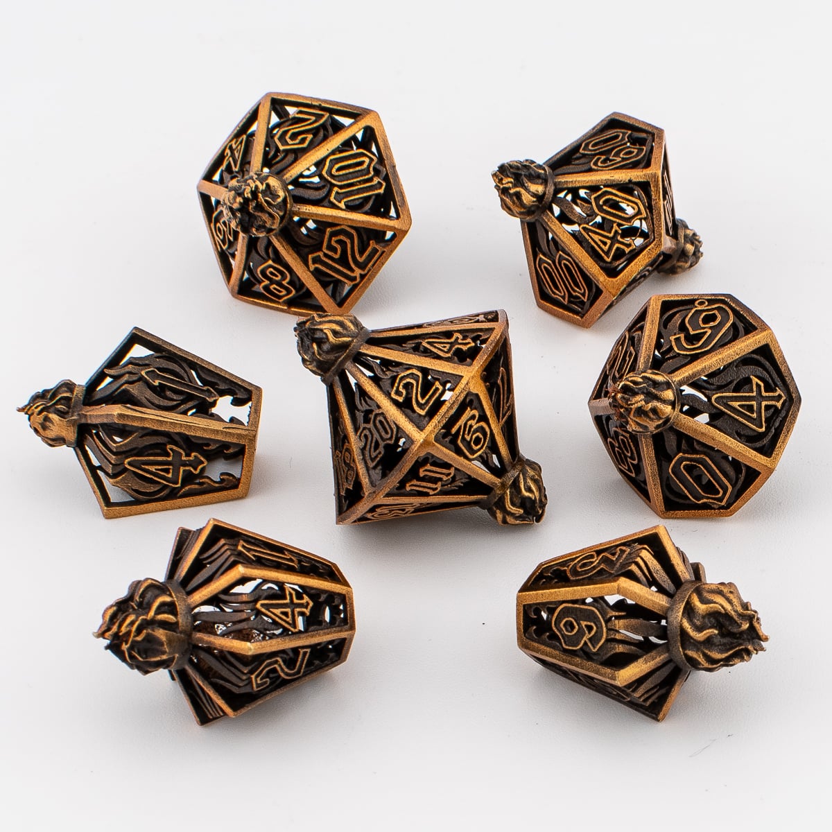 Hollow Spark Bottle Metal Dice