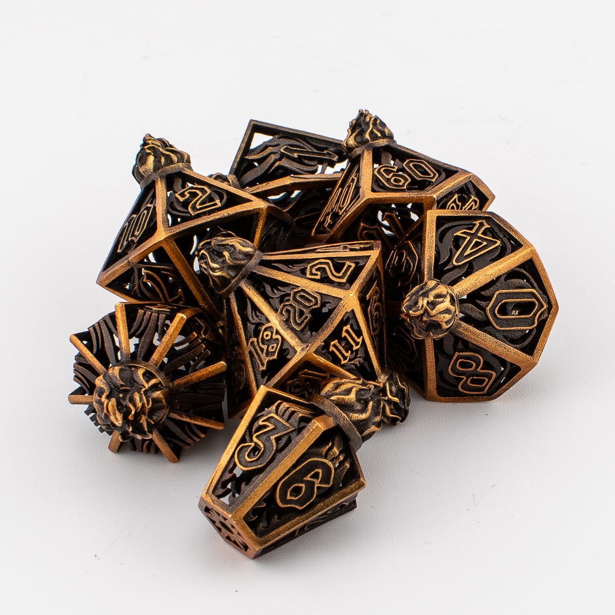 Hollow Spark Bottle Metal Dice
