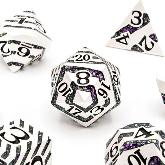 The Alchemist | Matt Silver | Metal Dice Set