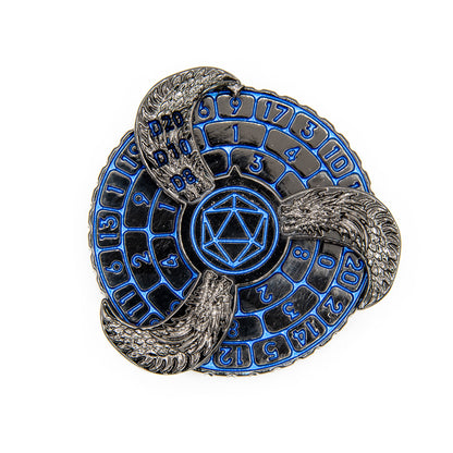 Prophecy Wheel | Dice Spinner | Black & Blue