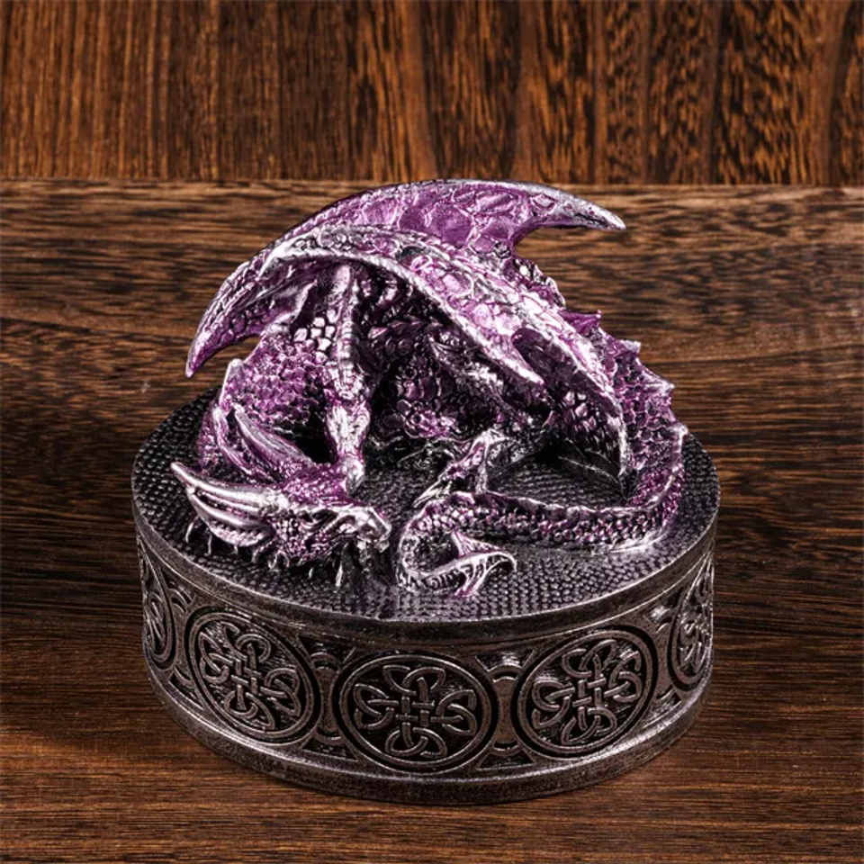 Guardian's Keep | Cast Resin Dice Box | Purple