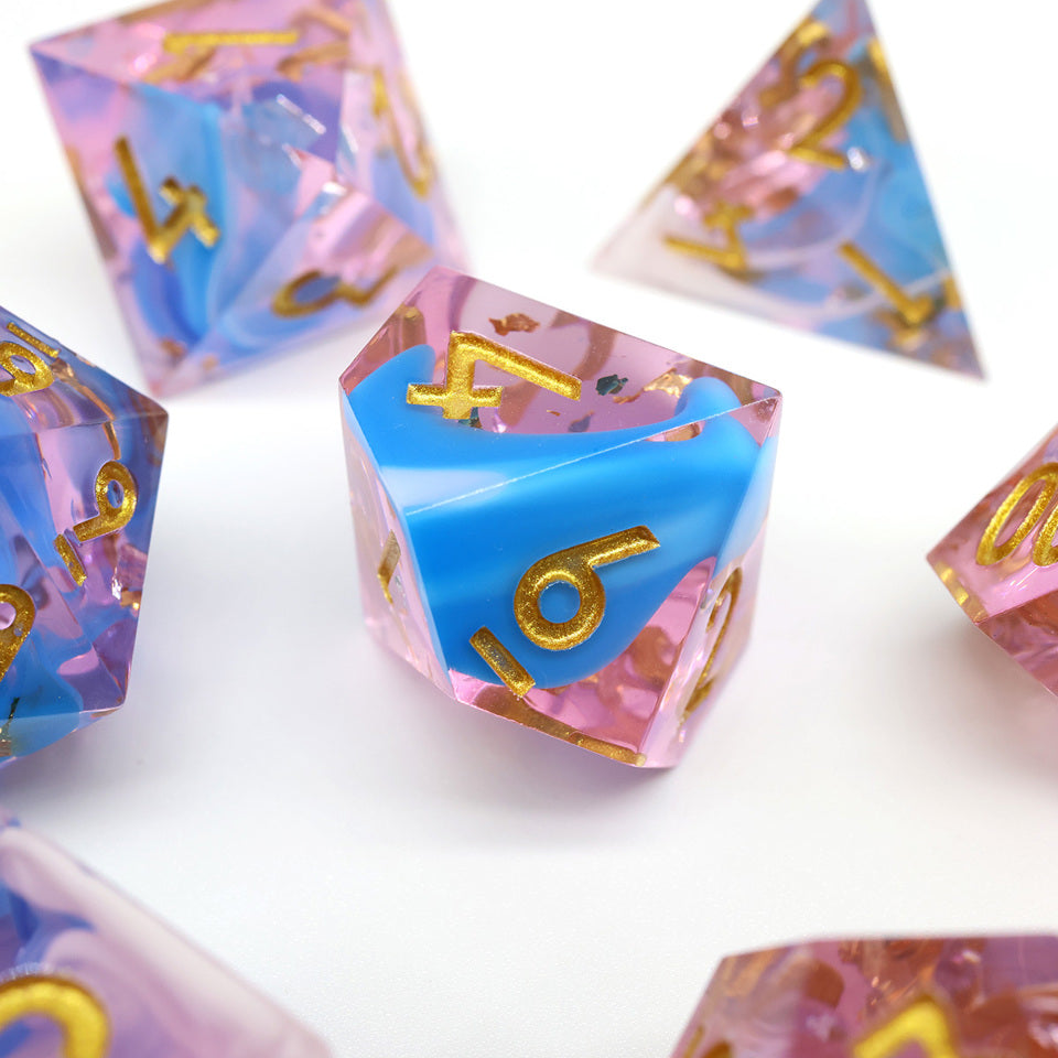 Sundae Swirl | Sharp Edge Dice | 7 Piece Set