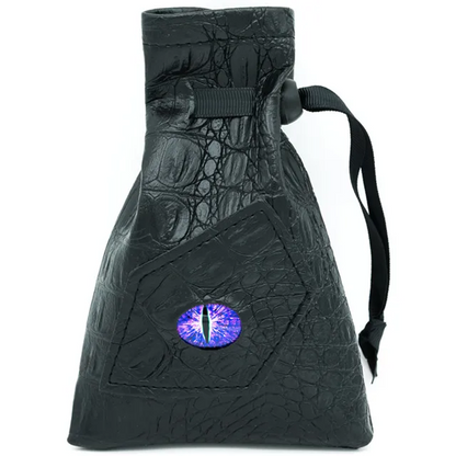 Purple Dragon Eye Dice Bag | Purple | Faux Leather | Dragonscale