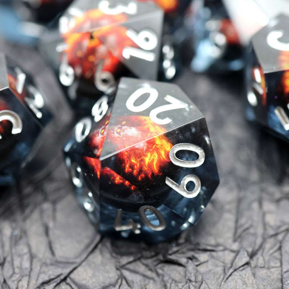 Blazing Skull | Moving Core | 7 Piece Set - Tabletop Dominion