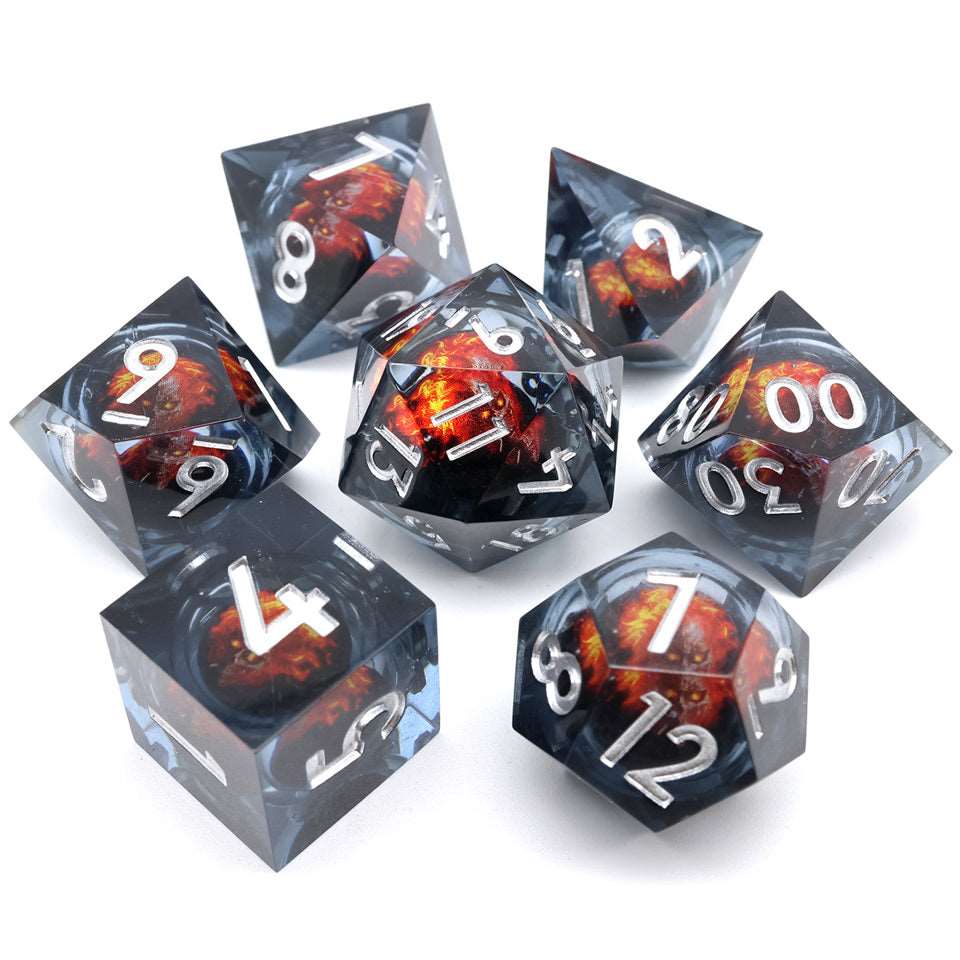 Blazing Skull | Moving Core | 7 Piece Set - Tabletop Dominion