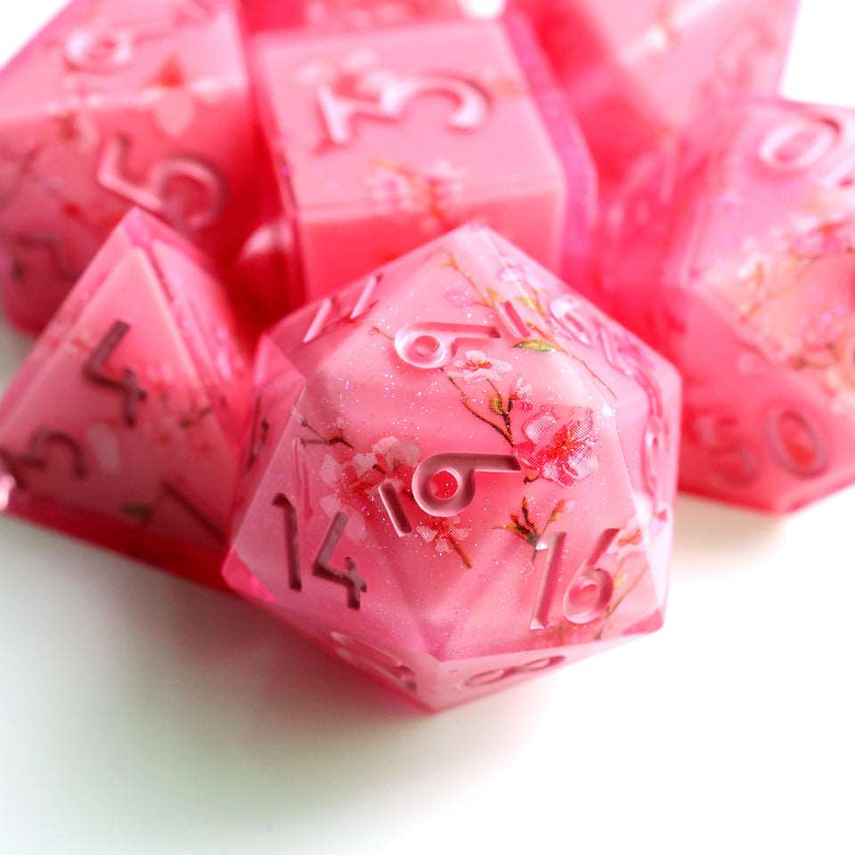 Candied Blossom | Art Core Dice| 7 Piece Set - Tabletop Dominion