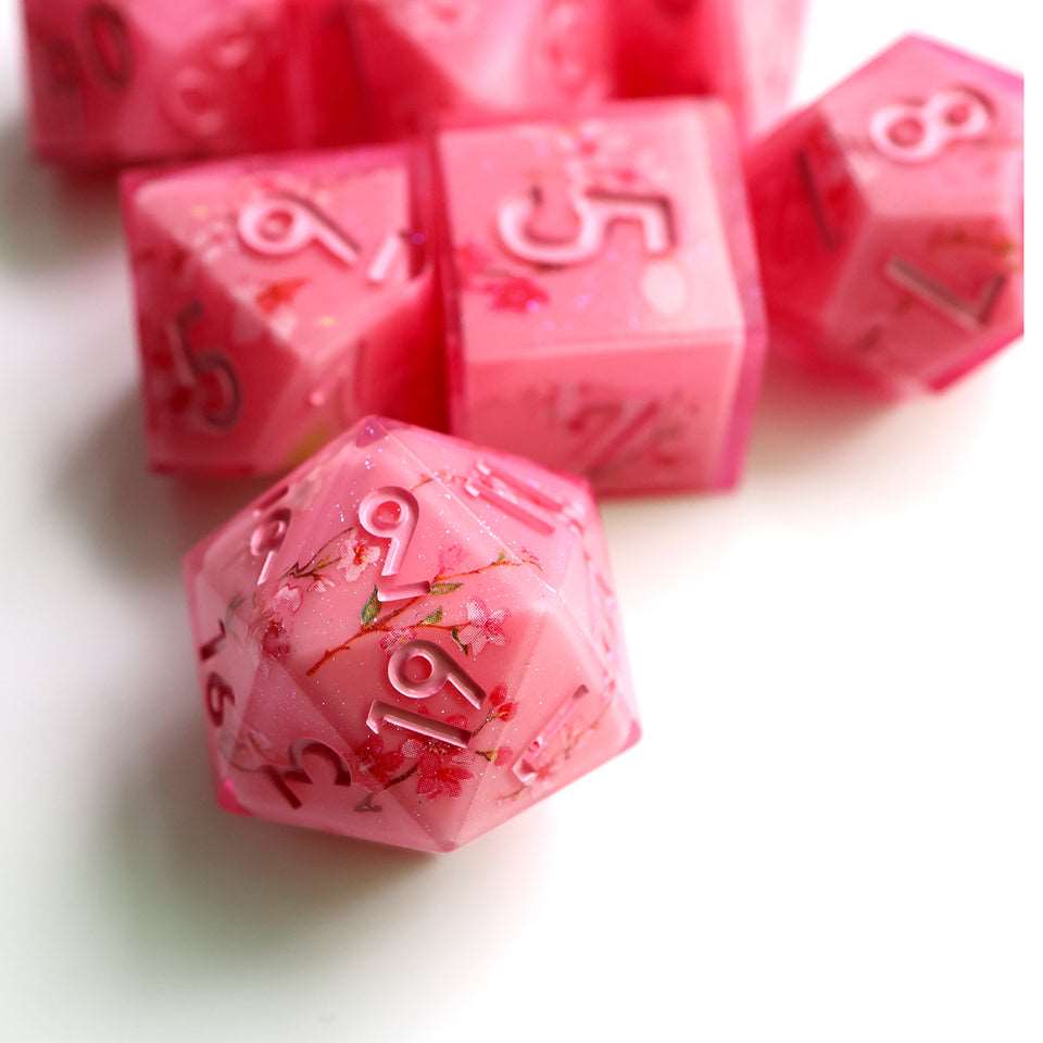 Candied Blossom | Art Core Dice| 7 Piece Set - Tabletop Dominion