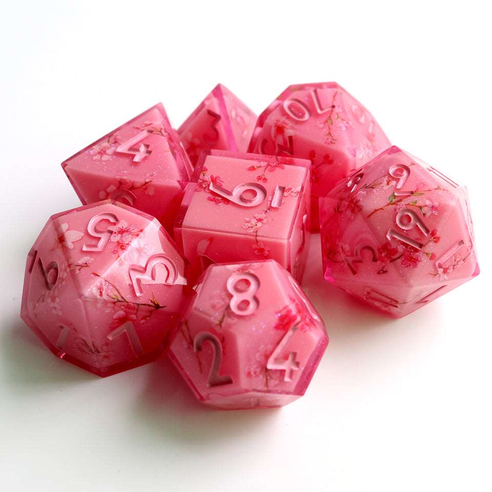 Candied Blossom | Art Core Dice| 7 Piece Set - Tabletop Dominion