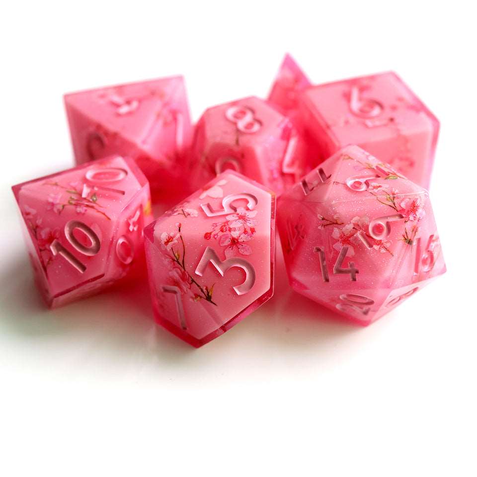 Candied Blossom | Art Core Dice| 7 Piece Set - Tabletop Dominion