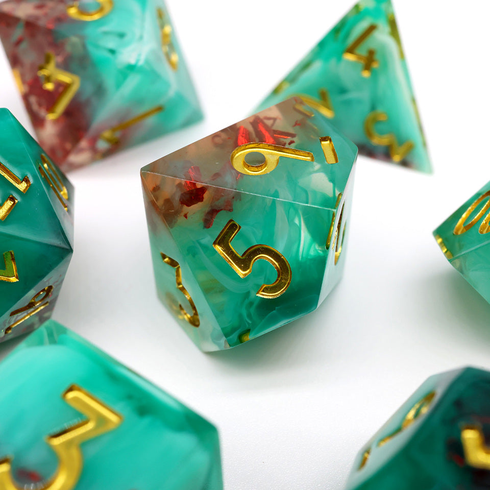 Fey Spark | Sharp Edge Dice | 7 Piece Set