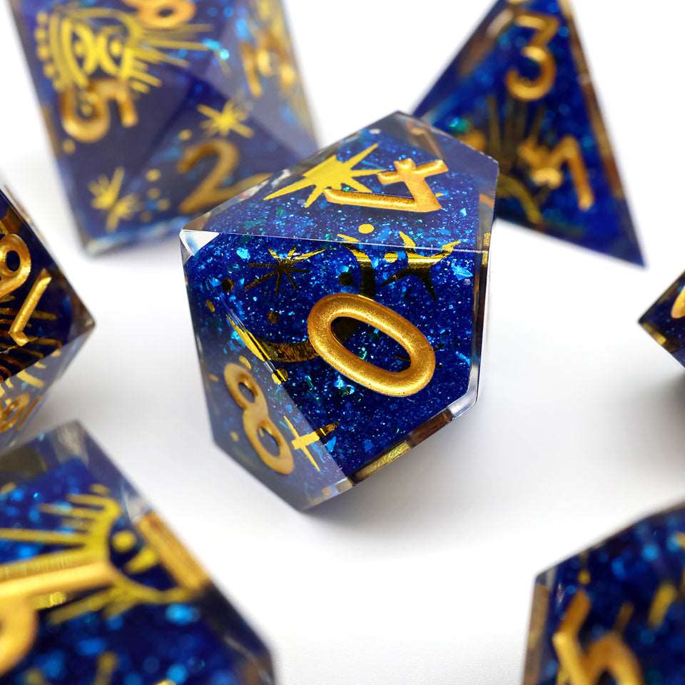 Celestial Body | Art Core Dice| 7 Piece Set - Tabletop Dominion