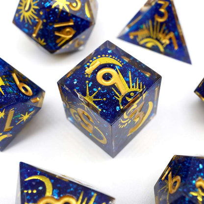 Celestial Body | Art Core Dice| 7 Piece Set - Tabletop Dominion