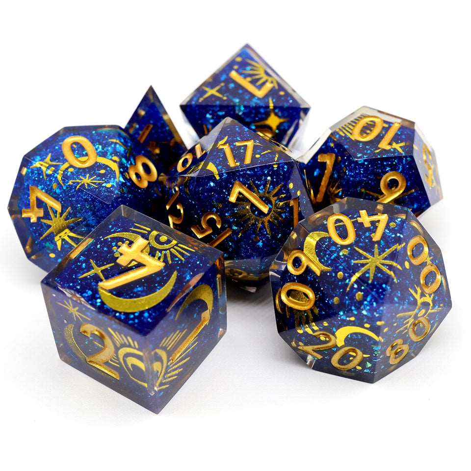 Celestial Body | Art Core Dice| 7 Piece Set - Tabletop Dominion