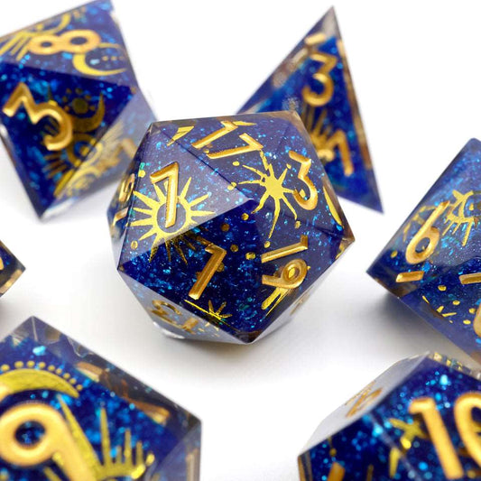 Celestial Body | Art Core Dice| 7 Piece Set - Tabletop Dominion