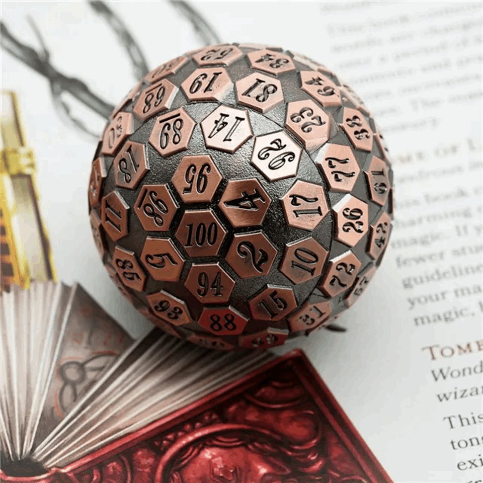 Copper Oracle | 45mm D100 | Metal - Tabletop Dominion