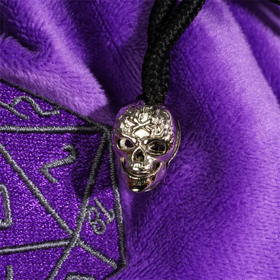 Velvet Vault | Super-Soft Large Dice Bag | Purple