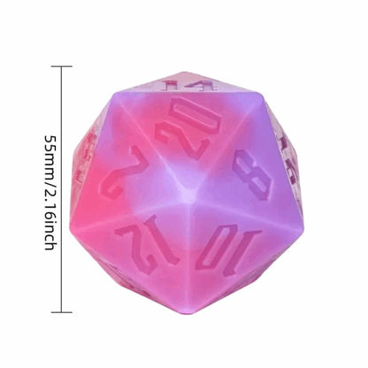 Critical Cleanse | 55mm D20 Soap | Rose & Purple - Tabletop Dominion