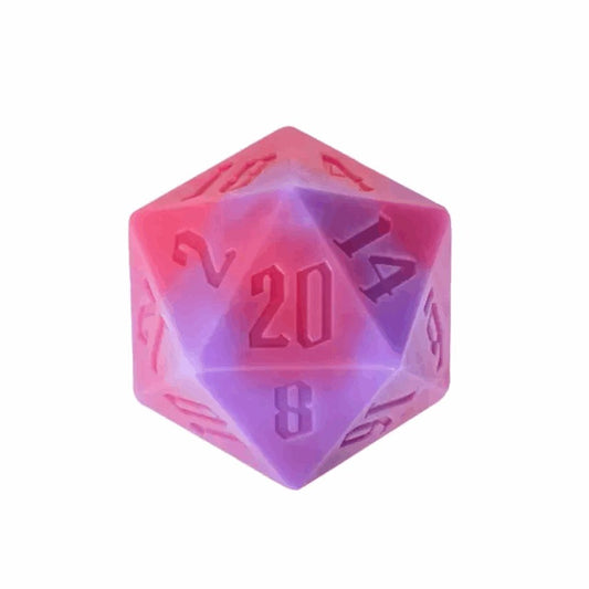 Critical Cleanse | 55mm D20 Soap | Rose & Purple - Tabletop Dominion