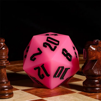 Jester's Bounce | 55mm Luminous D20 Silicone | Pink