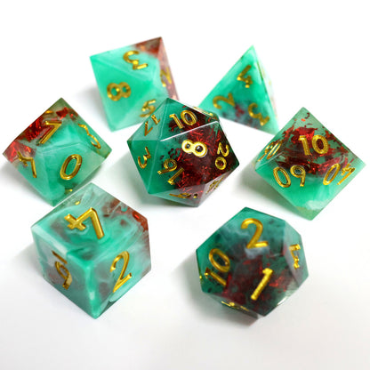 Fey Spark | Sharp Edge Dice | 7 Piece Set