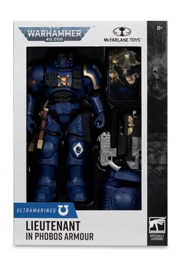Warhammer 40,000 Action Figure Lieutenant in Phobos Armor (Ultramarines) 18 cm – view 7 – Warhammer miniature