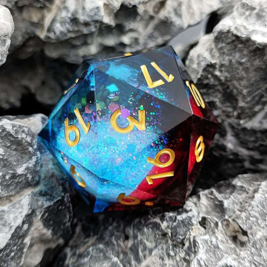 Dawnfire Spark | 33mm D20 | Oversized Liquid Core - Tabletop Dominion