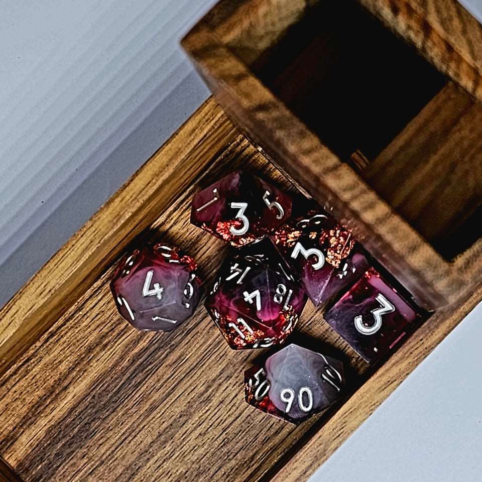 Destinies Keep | Handmade Dice Tower | Zebrawood - Tabletop Dominion